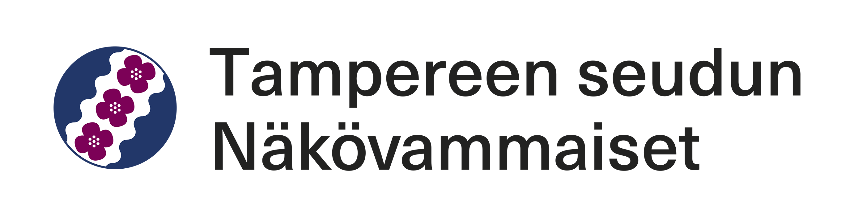 The logo of Tampereen seudun Näkövammaiset.